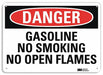 Danger Sign 7 in x 10 in Plastic