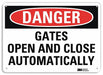 Danger Sign 7 in x 10 in Aluminum