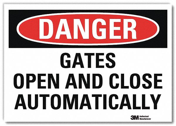 Danger Sign 10x14in Reflective Sheeting