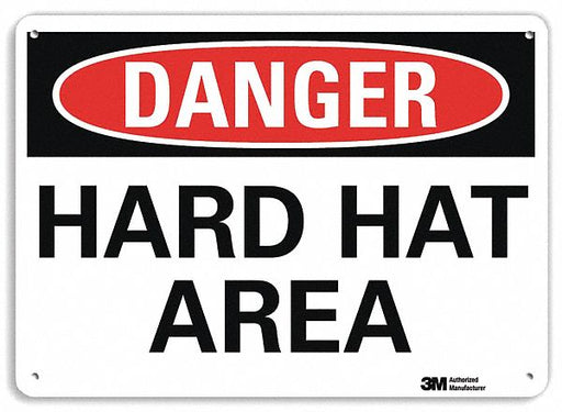 Danger Sign 7 in x 10 in Aluminum