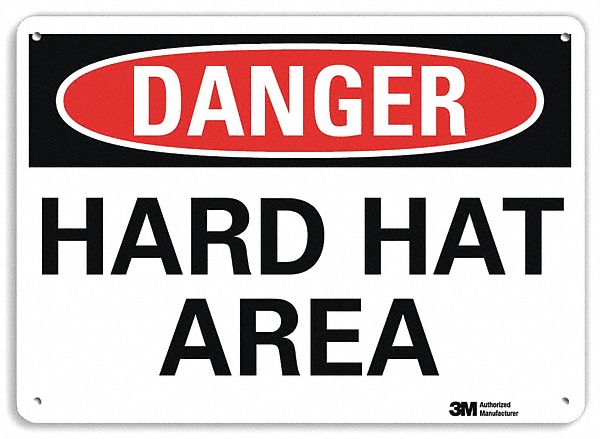 Danger Sign 7 in x 10 in Aluminum
