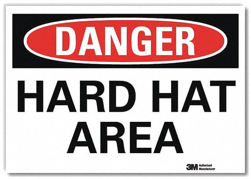 Danger Sign 7 in x 10 in Rflct Sheeting