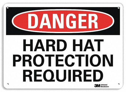 Danger Sign 7 in x 10 in Aluminum