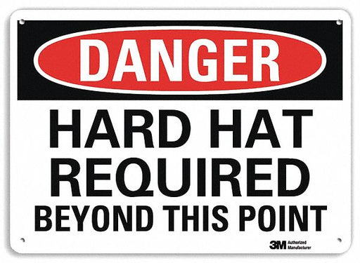 Danger Sign 7 inx10 in Plastic