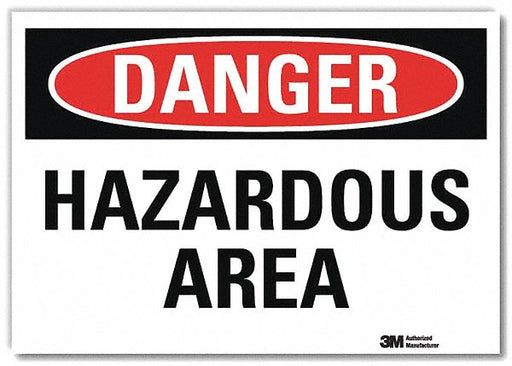 Danger Sign 7inx10in Reflective Sheeting