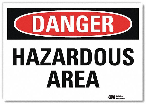 Danger Sign 7inx10in Reflective Sheeting