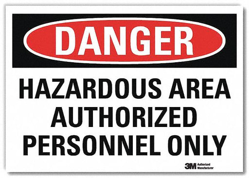 Danger Sign 5inx7in Reflective Sheeting