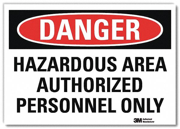 Danger Sign 10inx14in Reflctv Sheeting