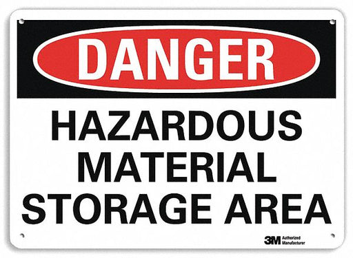 Danger Sign 7 inx10 in Plastic