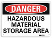 Danger Sign 7 in x 10 in Aluminum
