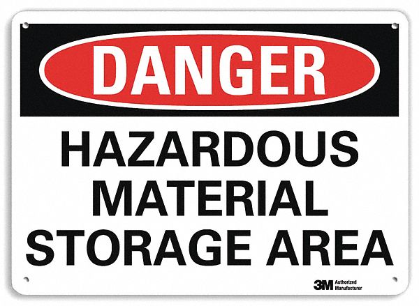Danger Sign 7 in x 10 in Aluminum
