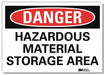 Danger Sign 7 in x 10 in Rflct Sheeting