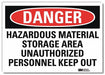 Danger Sign 10 in x 14 in Rflct Sheeting