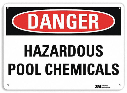 Danger Sign 7 inx10 in Plastic