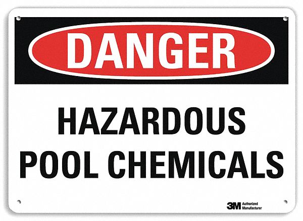 Danger Sign 7 inx10 in Plastic
