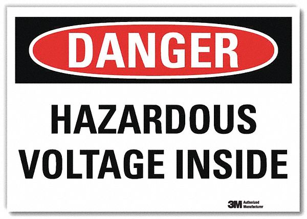 Danger Sign 5inx7in Reflective Sheeting