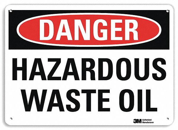 Danger Sign 10 in x 14 in Plastic