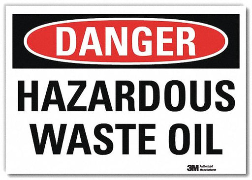 Danger Sign 5inx7in Reflective Sheeting