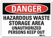 Danger Sign 5 in x 7 in Rflct Sheeting