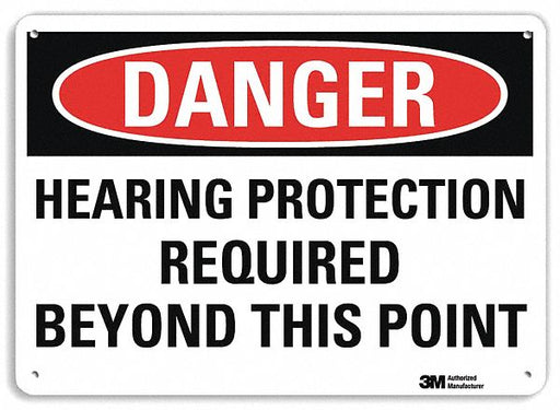 Danger Sign 7 inx10 in Plastic
