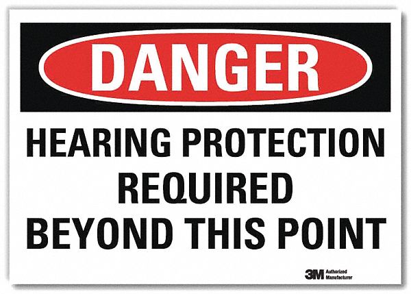 Danger Sign 7inx10in Reflective Sheeting