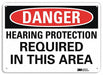 Danger Sign 7 in x 10 in Aluminum