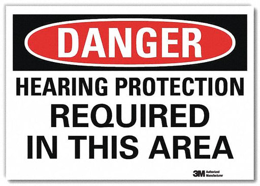 Danger Sign 7 in x 10 in Rflct Sheeting