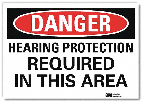 Danger Sign 5inx7in Reflective Sheeting