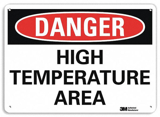 Danger Sign 7 inx10 in Plastic