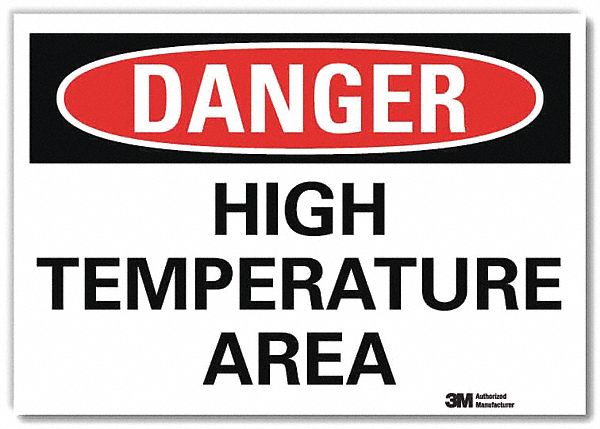 Danger Sign 10 in x 14 in Rflct Sheeting
