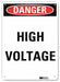Danger Sign 10 inx7 in Plastic
