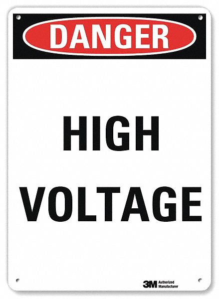 Danger Sign 14 inx10 in Aluminum