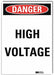 Danger Sign 7 in x 5 in Rflct Sheeting