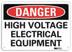 Danger Sign 7 in x 14 in Aluminum