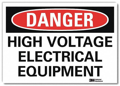 Danger Sign 10 in x 14 in Rflct Sheeting