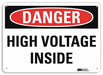 Danger Sign 7 in x 10 in Aluminum