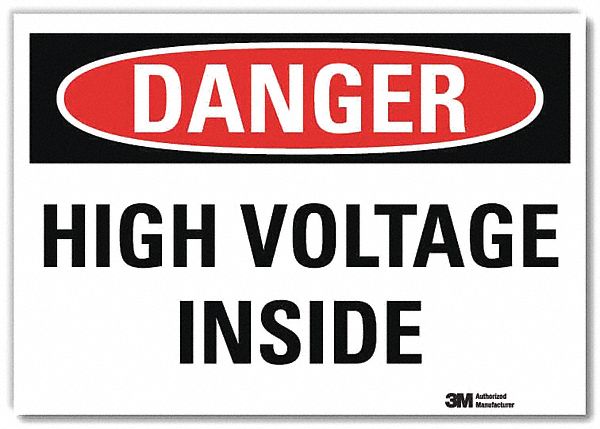 Danger Sign 7inx10in Reflective Sheeting