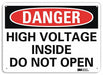 Danger Sign 10 in x 14 in Aluminum