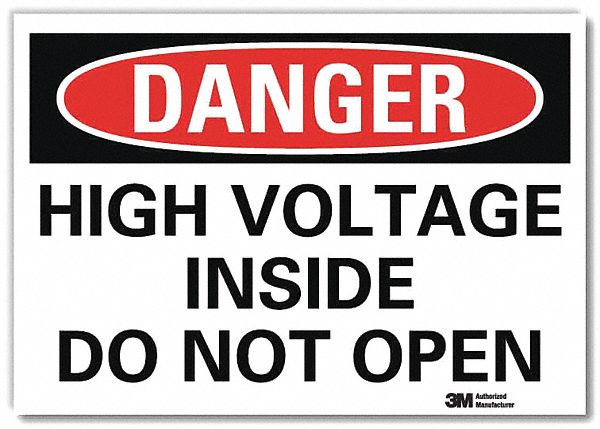 Danger Sign 10inx14in Reflctv Sheeting