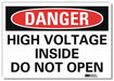 Danger Sign 7inx10in Reflective Sheeting