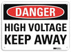 Danger Sign 10 in x 14 in Plastic