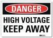 Danger Sign 5inx7in Reflective Sheeting