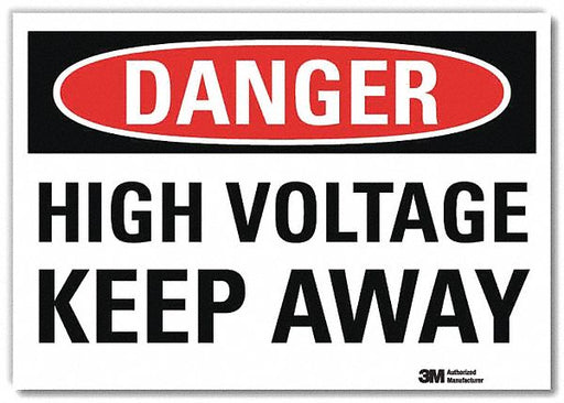 Danger Sign 10inx14in Reflctv Sheeting