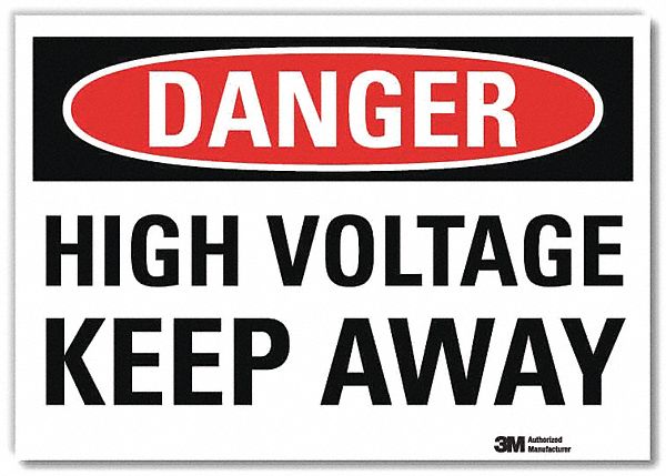 Danger Sign 10inx14in Reflctv Sheeting