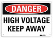 Danger Sign 10 in x 14 in Aluminum