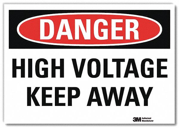 Danger Sign 10inx14in Reflctv Sheeting
