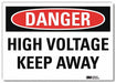Danger Sign 7 in x 10 in Rflct Sheeting