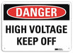 Danger Sign 10 in x 14 in Plastic