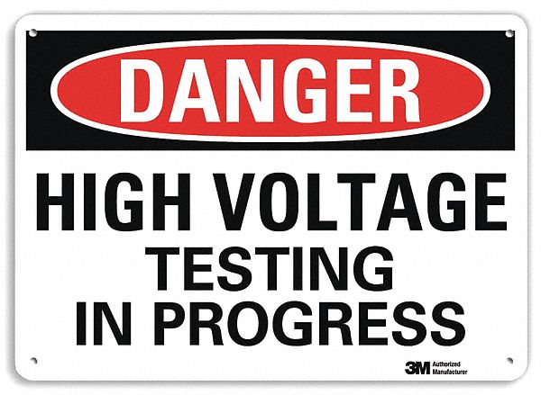 Danger Sign 10 in x 14 in Aluminum