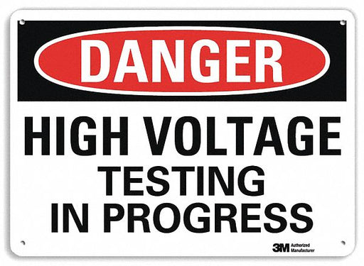 Danger Sign 10 in x 14 in Aluminum